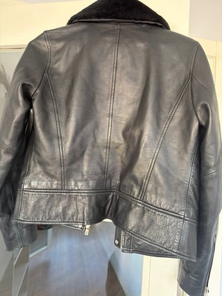 Chaqueta cuero Massimo Dutti Talla S