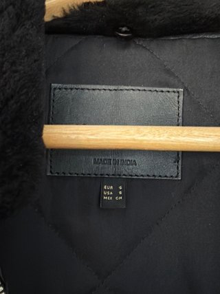 Chaqueta cuero Massimo Dutti Talla S