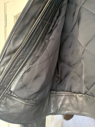 Chaqueta cuero Massimo Dutti Talla S