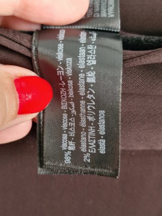 Pantalón fluido marrón chocolate