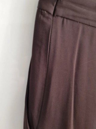 Pantalón fluido marrón chocolate