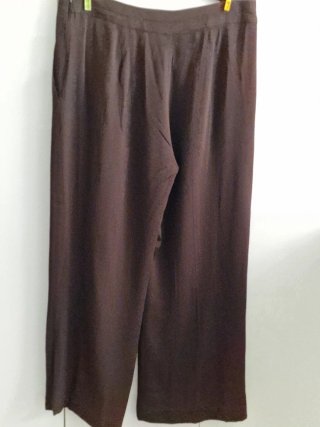 Pantalón fluido marrón chocolate