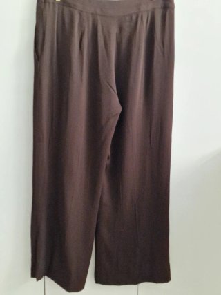 Pantalón fluido marrón chocolate