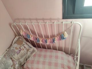Cama infantil Ikea forja blanca