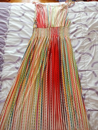 Vestido largo multicolor