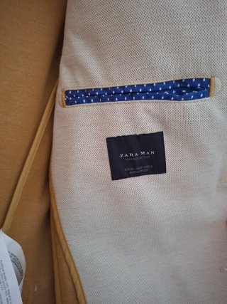 Giacca Zara Beige Taglia 46