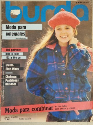 Revista Burda para Colegiales de 1983