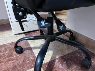 Silla Gaming Azul y Negra