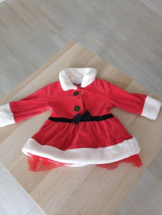 Traje Papá Noel bebé 6-12 meses