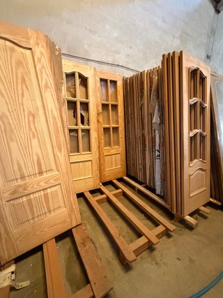 Puertas de madera maciza