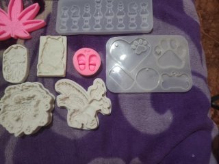 Moldes de silicona para manualidades.