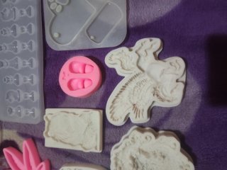 Moldes de silicona para manualidades.