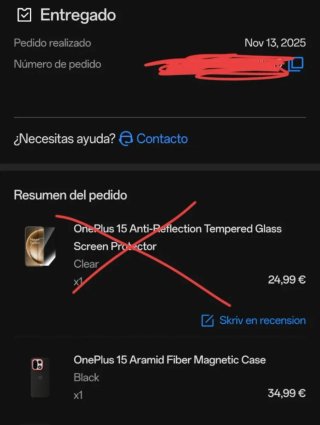 Funda original OnePlus 15 - SÓLO ENVÍO CORREOS