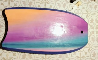 Mini tabla de surf  azul