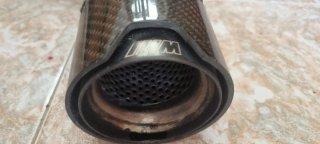 Tubo de escape carbono M