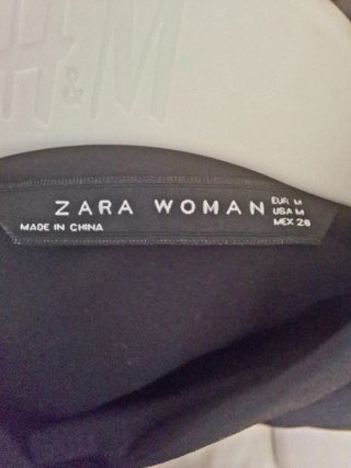 Blusa Zara Negra Talla M