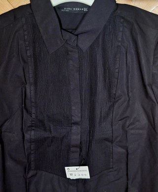 Blusa Zara Negra Talla M