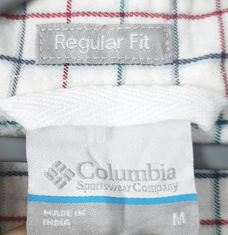 Columbia Regular Fit Plaid Short Sleeve Shirt - Si