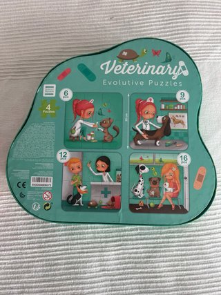 Puzzles infantiles bombero y veterinaria
