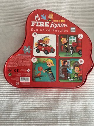 Puzzles infantiles bombero y veterinaria