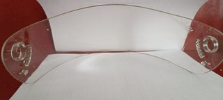 Visera de casco transparente