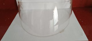 Visera de casco transparente