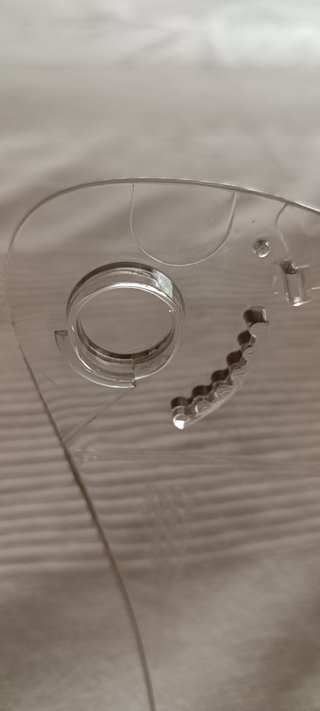 Visera de casco transparente