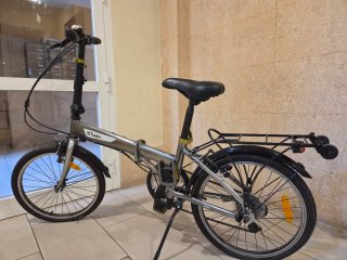Bicicleta Plegable Btwin Gris