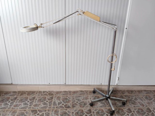 Lampada AFMA Flexo Antica con Lente d'Ingrandimento