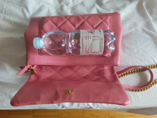 Borsa Enrico Coveri Rosa con Catena Oro