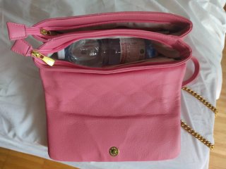 Borsa Enrico Coveri Rosa con Catena Oro