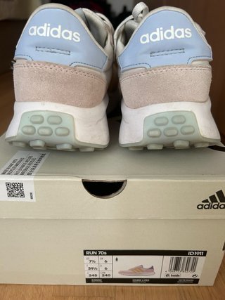 Zapatillas Adidas Mujer Talla 39 Rosa/Blanco