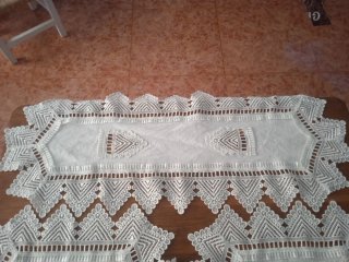 Set di 3 tappeti decorativi bianchi