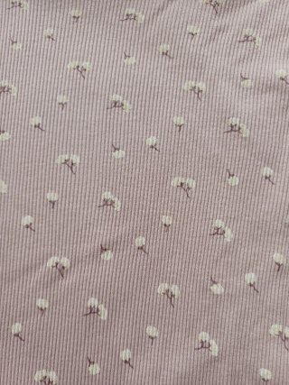 Camiseta niña canalé fino estampado floral