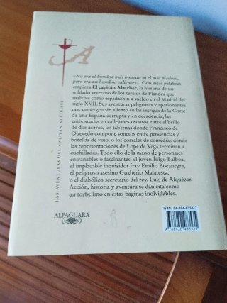 Libro El capitán Alatriste