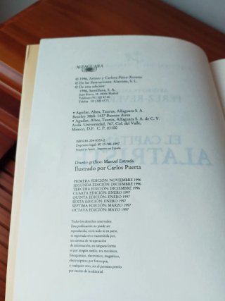 Libro El capitán Alatriste