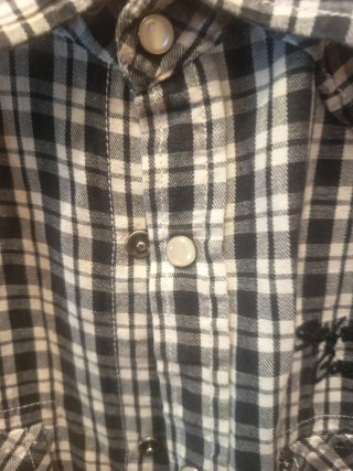 Camisa Springfield cuadros,con automáticos