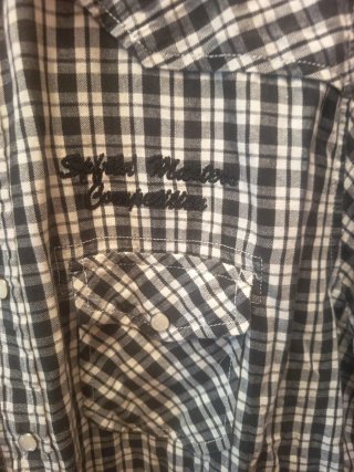 Camisa Springfield cuadros,con automáticos