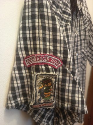 Camisa Springfield cuadros,con automáticos