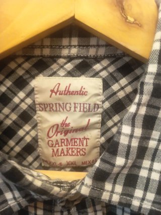 Camisa Springfield cuadros,con automáticos