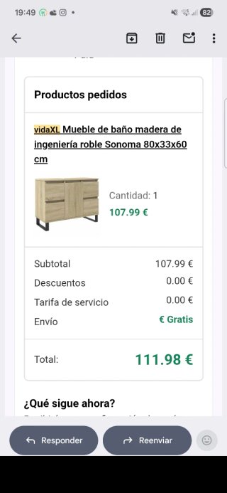 Mueble de baño nuevo 80x33x60cm