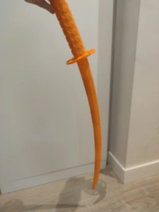 Espada Samurai Impresa 3D Naranja