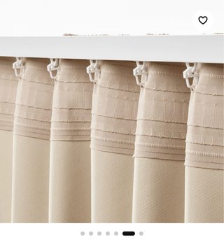 Cortina ANNAKAJSA Beige Tela Semi Opaca