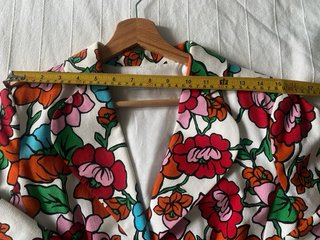 Americana Blanco flores multicolor