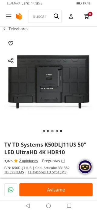 Smart TV 50 pulgadas