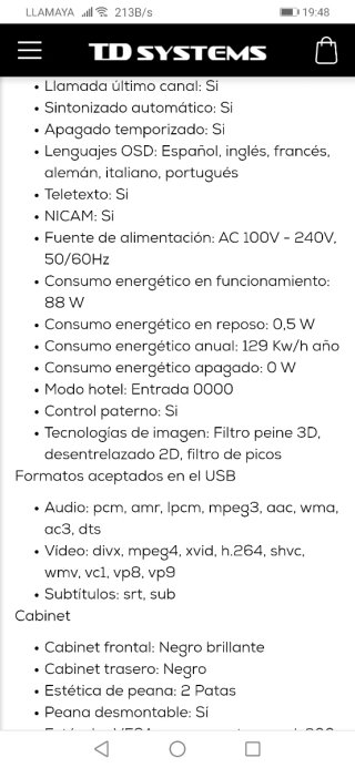 Smart TV 50 pulgadas