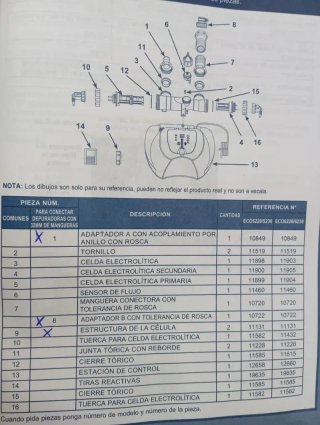 Sistema de agua salada Clorador salino 12 gramos