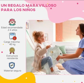 Elefante balancín niños de 2-4 años con sonido
