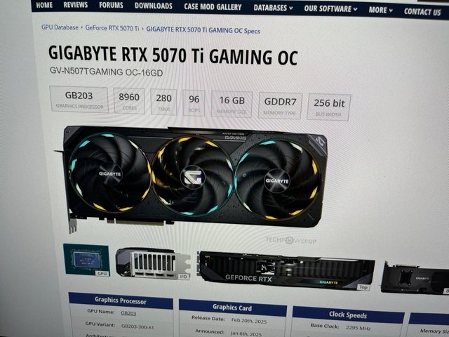 GIGABYTE GeForce RTX 5070 Ti Gaming OC 16G#122589