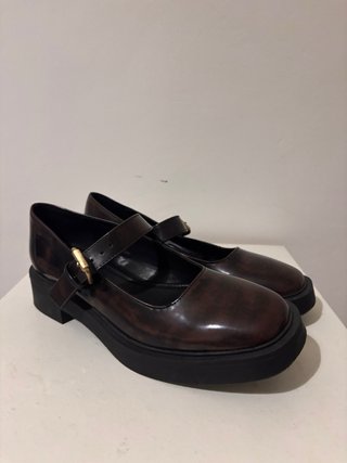 Bailarinas Zara Mary Jane efecto piel
